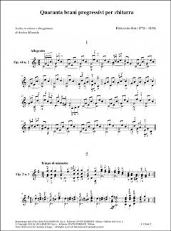 Quaranta brani progressivi per chitarra von Fernando Sor 