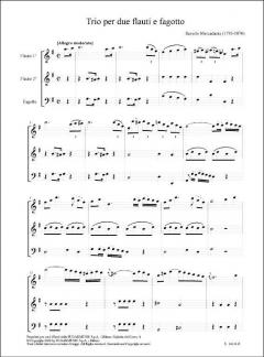 Trio per due flauti e fagotto von Saverio Mercadante 
