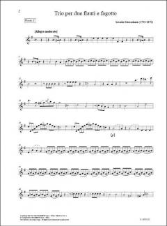 Trio per due flauti e fagotto von Saverio Mercadante 