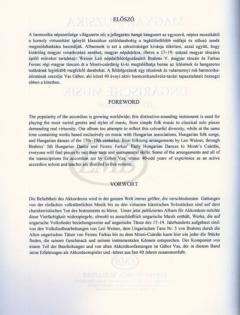 Hungarian Music for accordion 