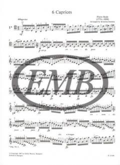 6 Caprices von Pierre Rode 