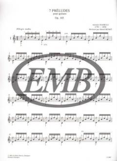 7 Préludes For guitar von Anton Diabelli 