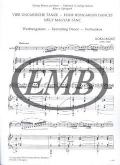 Four Hungarian Dances von Rezso Kokai 