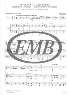 Verbunkos Rhapsody von Rezso Kokai 