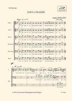Fabula Phaedri (Andras Szollosy) 
