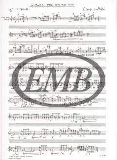 Sonata von Miklos Csemiczky 