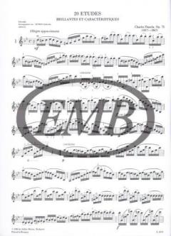 20 etudes brillantes et caracteristiques von Charles Jean-Baptiste Dancla 