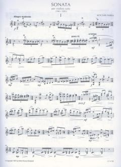 Sonata per violino solo von Miklos Kocsar im Alle Noten Shop kaufen