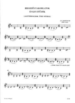 Hegedügyakorlatok es kis etüdök von Leo Weiner 