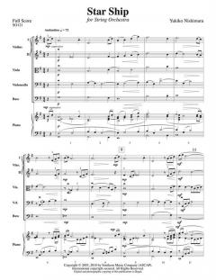 Star Ship for String Orchestra von Yukiko Nishimura 