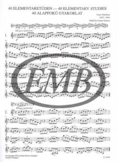 40 Elementary Studies von Franz Wohlfahrt 