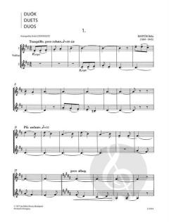Duos von Béla Bartók 