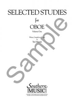 Selected Studies for Oboe Vol. 1 von Yuri Maizels im Alle Noten Shop kaufen