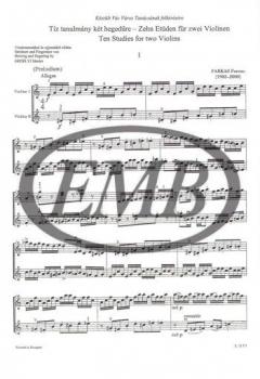 10 Studies von Ferenc Farkas 
