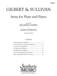 Arias for Flute and Piano von Gilbert & Sullivan 