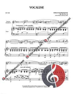 Vocalise von Sergei Rachmaninow 