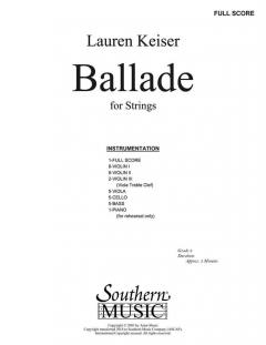 Ballade for Strings von Lauren Keiser 