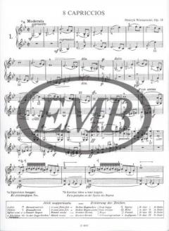 8 Capriccios von Henryk Wieniawski 