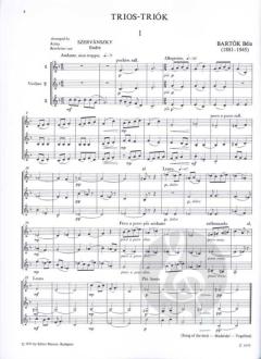Trios von Béla Bartók 