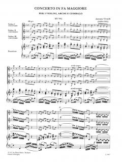 Konzert F-Dur RV 278 von Antonio Vivaldi 