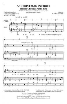 A Christmas Introit von Audrey Snyder 