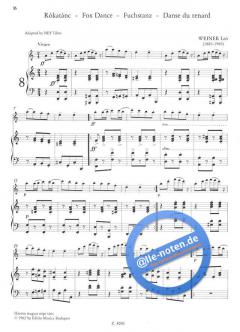 Hungarian Dances For Violin And Piano im Alle Noten Shop kaufen