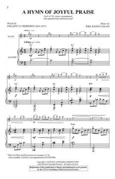A Hymn of Joyful Praise von Joel Raney 