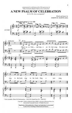 A New Psalm of Celebration von Joseph M. Martin 