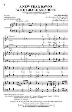 A New Year Dawns with Grace and Hope von Samuel Sebastian Wesley 