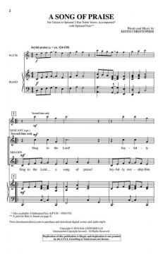 A Song of Praise von Keith Christopher 
