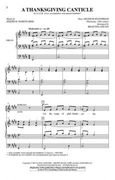 A Thanksgiving Canticle von Joseph M. Martin 