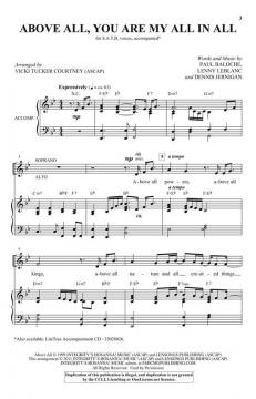 Above All, You Are My All In All von Dennis Jernigan 