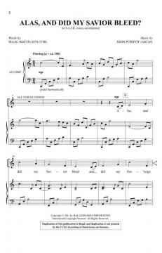 Alas, and Did My Savior Bleed? von John Purifoy 