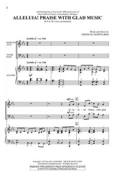 Alleluia! Praise with Glad Music von Joseph M. Martin 