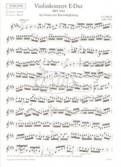 Violin Concerto No. 2 In E Major von Johann Sebastian Bach im Alle Noten Shop kaufen