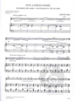 An Evening in The Village von Béla Bartók 