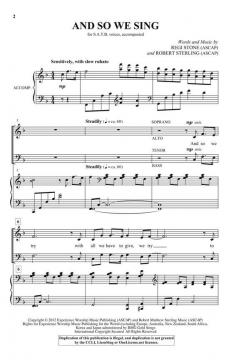 And So We Sing von Regi Stone 
