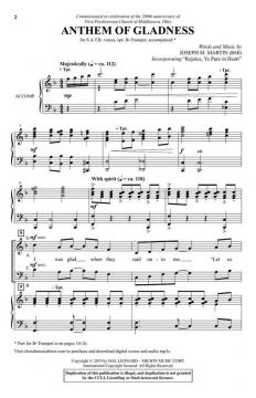 Anthem of Gladness von Joseph M. Martin 