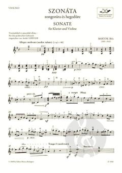 Sonata von Béla Bartók 