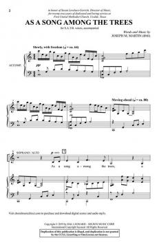 As a Song Among the Trees von Joseph M. Martin 