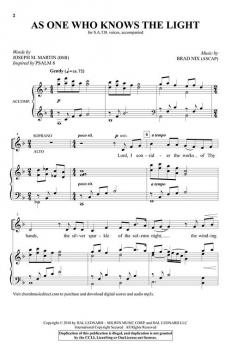 As One Who Knows the Light von Brad Nix (Download) 
