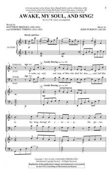 Awake, My Soul, and Sing! von John Purifoy 