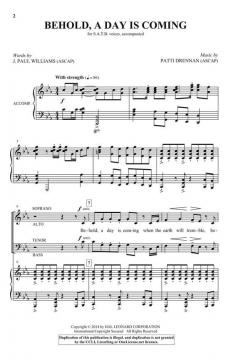 Behold, A Day Is Coming von Patti Drennan (Download) 