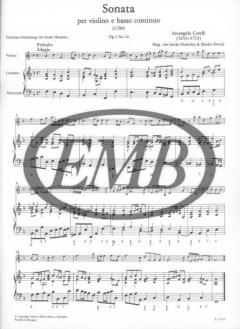 Sonata per violino e basso continuo op. 5 Nr. 10 von Arcangelo Corelli im Alle Noten Shop kaufen