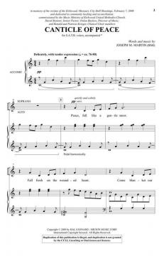 Canticle of Peace von Joseph M. Martin 