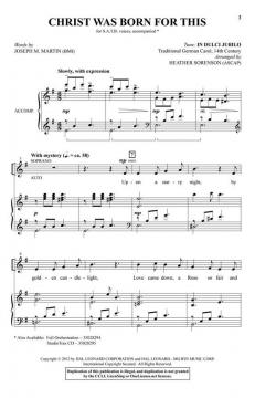 Christ Was Born for This von Heather Sorenson (Download) 