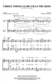 Christ, Whose Glory Fills the Skies von Charles Wesley 