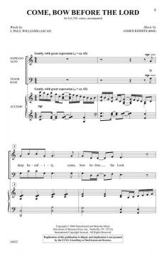 Come Bow Before the Lord von James Koerts 