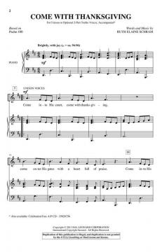 Come With Thanksgiving von Ruth Elaine Schram (Download) 