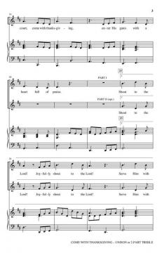 Come With Thanksgiving von Ruth Elaine Schram (Download) 